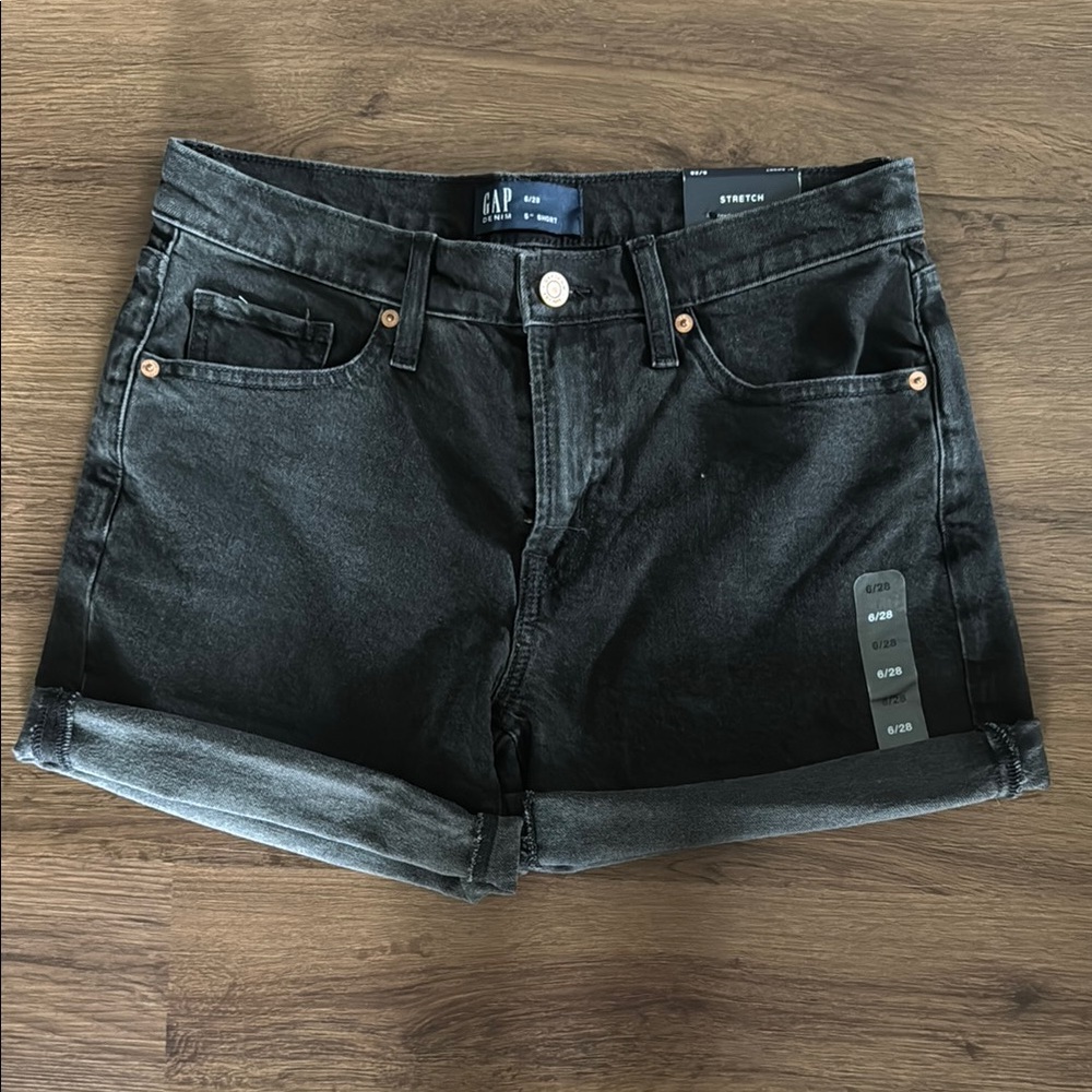 GAP Women's Black Stretch Denim Shorts